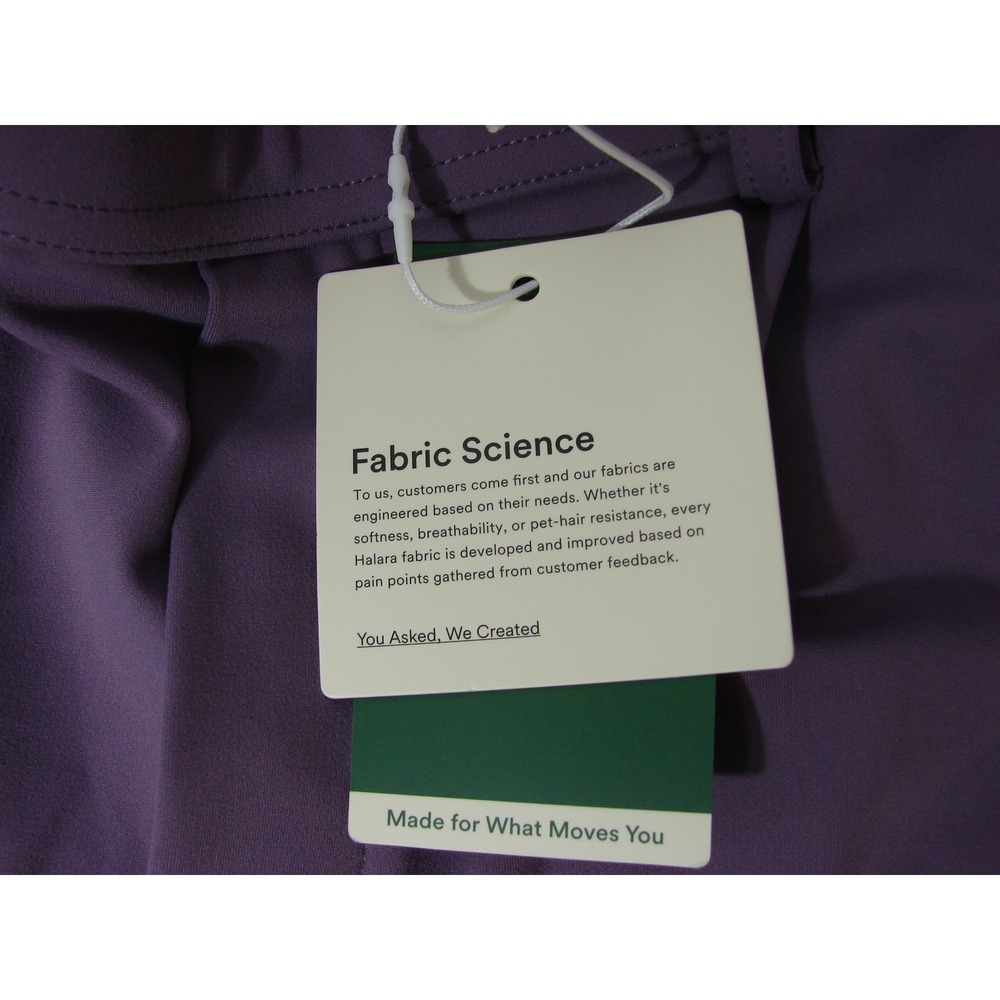 New Halara Flex DayStretch High Waist Pocket Wide Straight Leg Work Pants Purple - Picture 8 of 11